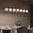 7-light Matte Black Chandeliers Pendant Lights Rectangular Modern Industrial Chandelier For Dining Room Living Room