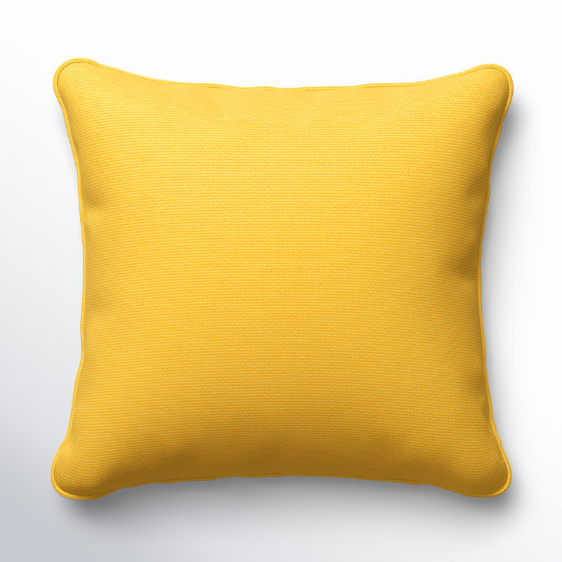 Ansonia Sunbrella® Outdoor Throw Pillow, 16" x 16", Canvas Sunflower