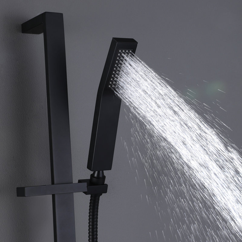 Pomme de douche multifonctionnelle avec barre coulissante
