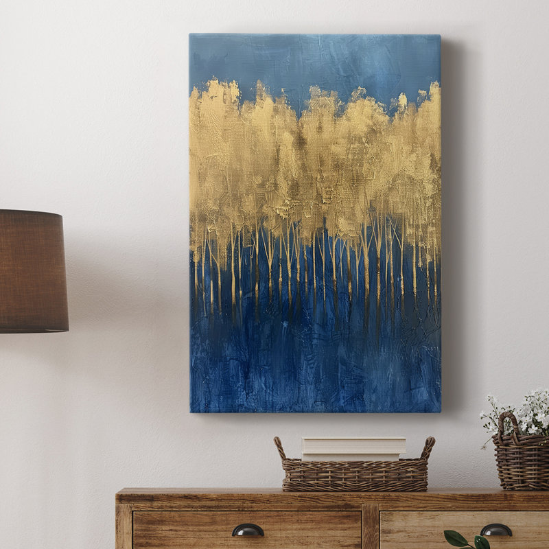 Série ABSTRACT IV - Toile tendue avec châssis Premium - Prêt à être accroché, H 12 po x l 8 po