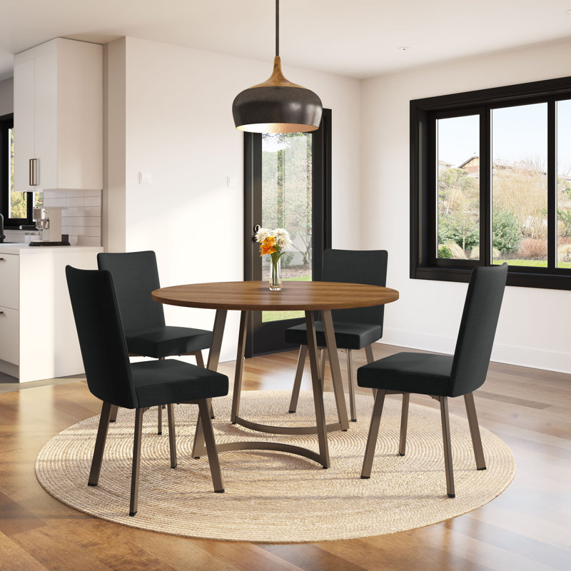 Tahina/Elmira 5 pieces Dining Set, Black