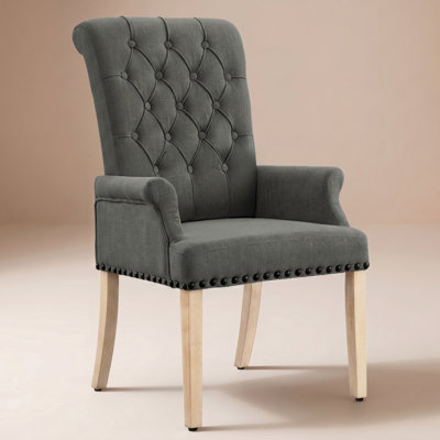Amdad 41'' H Tufted Upholstered Parsons Chair