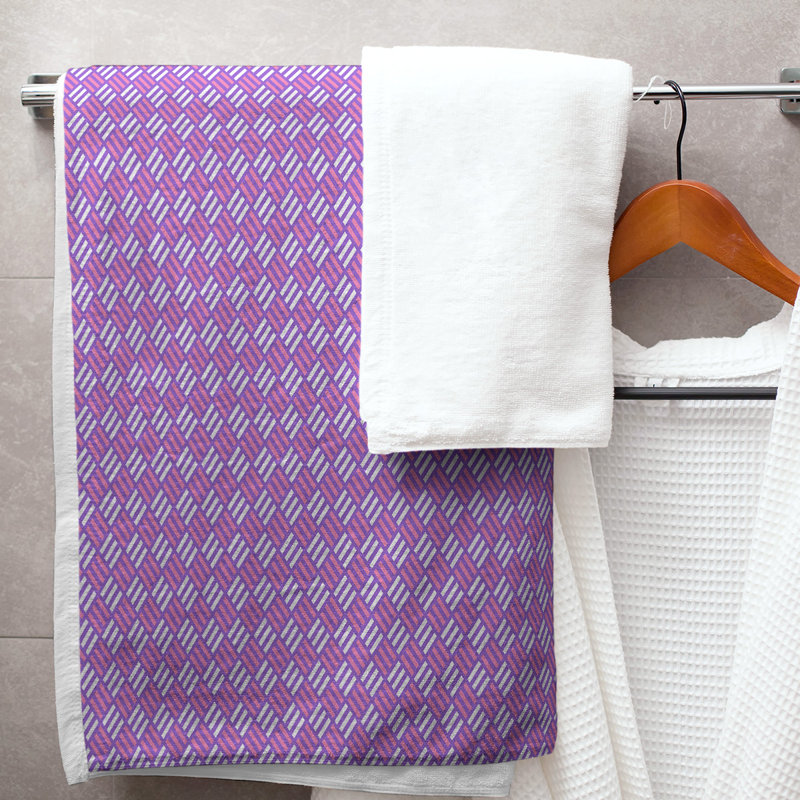 Katelyn Elizabeth Bath Towel, Purple/Pink