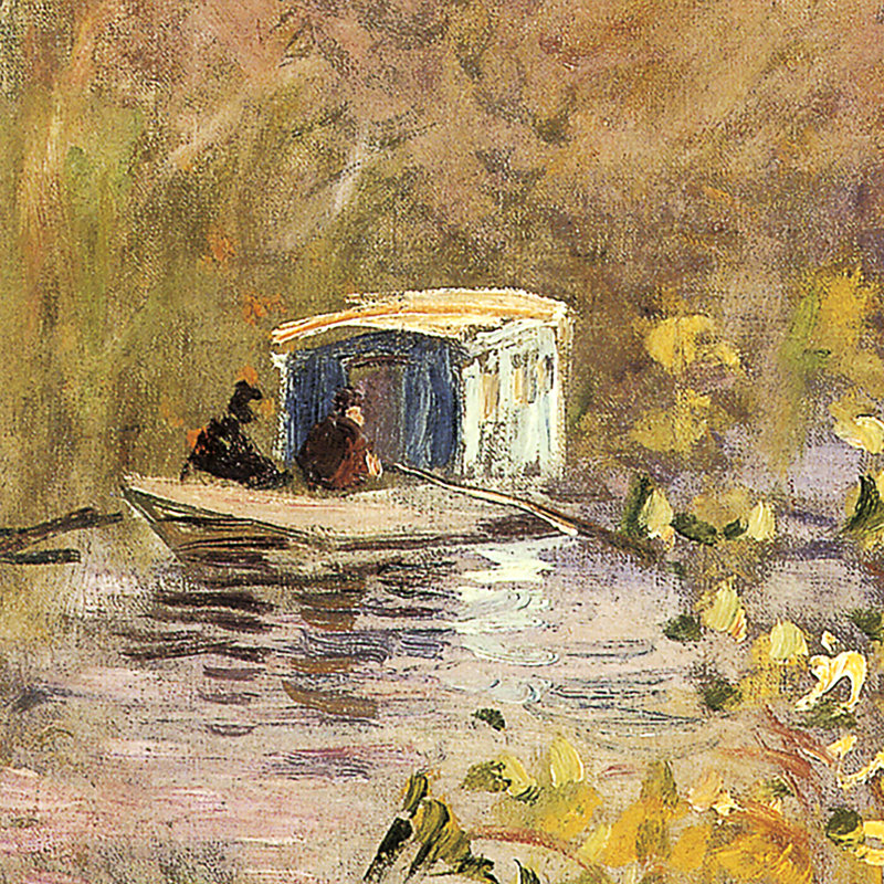 «The Studio Boat 1874», reproduction sur toile encadrée, H 29,75 po x l 34,75 po x P 1,25 po