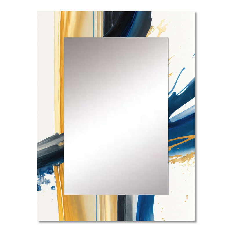 Stylish Spiral Abstract V - Abstract Spirals Mirror, 32 po x 24 po