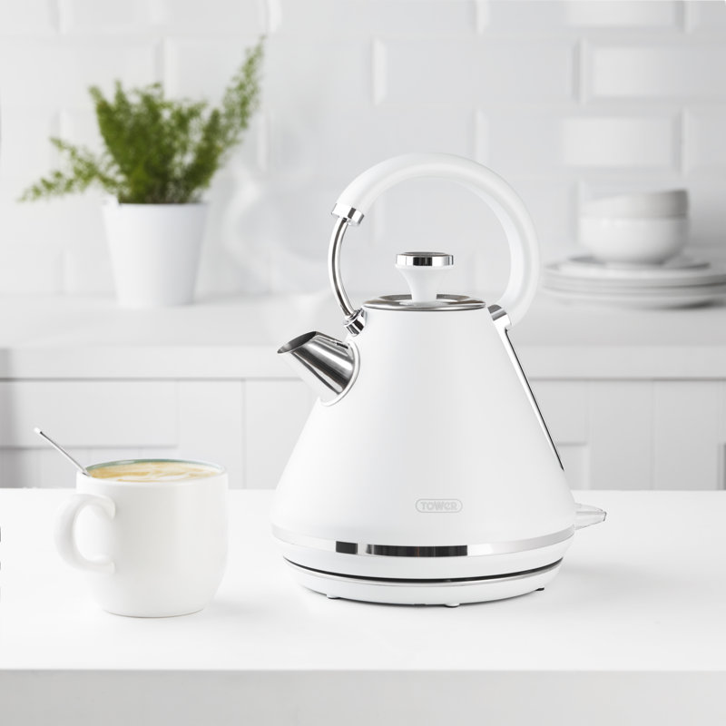 ​​Tower T10087 Mirage Kettle with Digital Control Panel, Variable Temperature Function, Rapid Boil Technology, Viewing Window, Removable Filter, 3kW, 1.7L