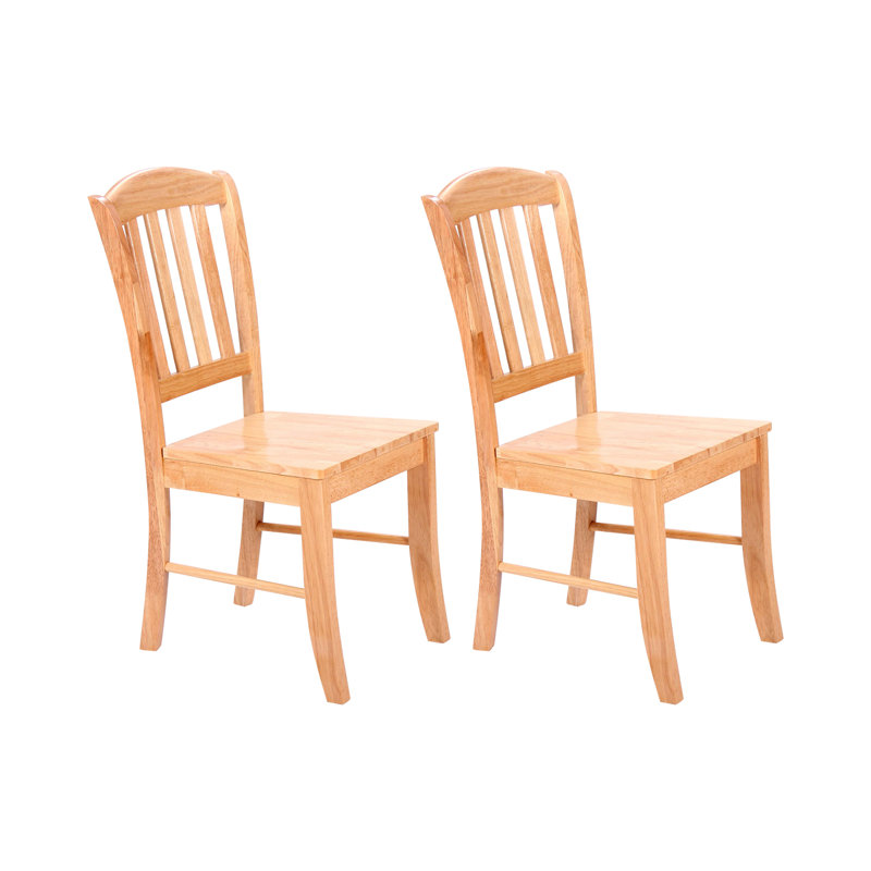 Side chair Set Surrey of Solid Wood, Natural