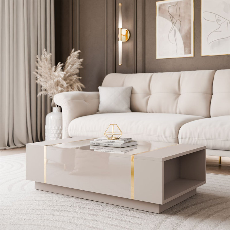 ONYX Coffee Table in Cashmere – High Gloss Finish