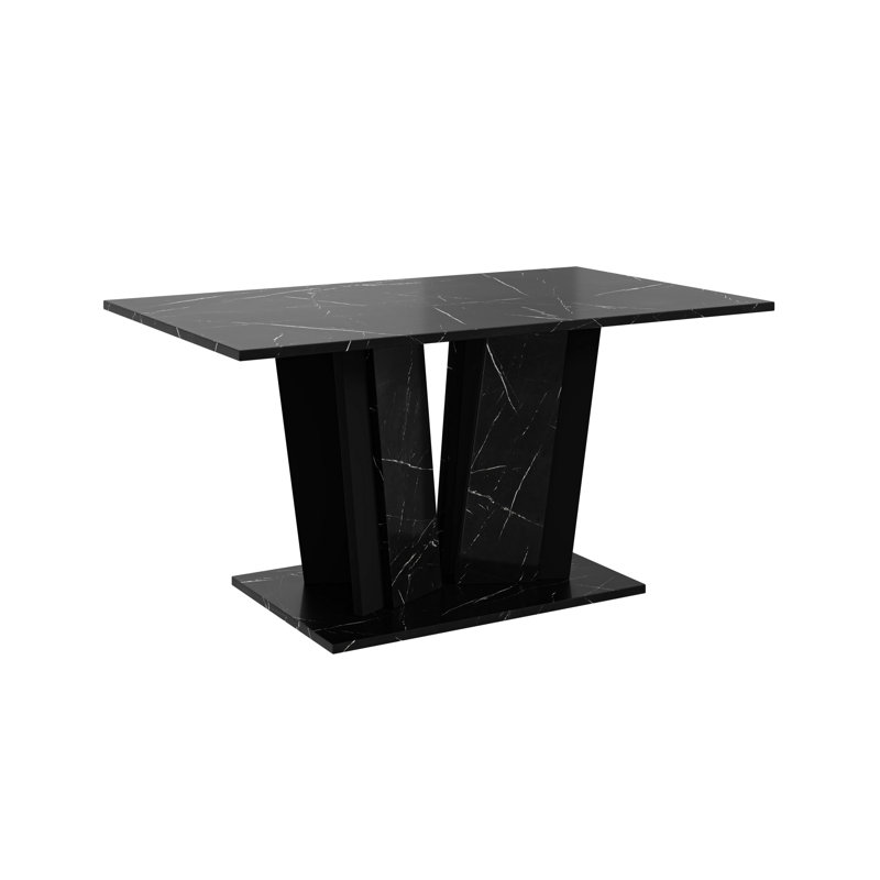Pedestal Coffee Table, Black