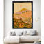 Champ de fleurs sur toile par Arty