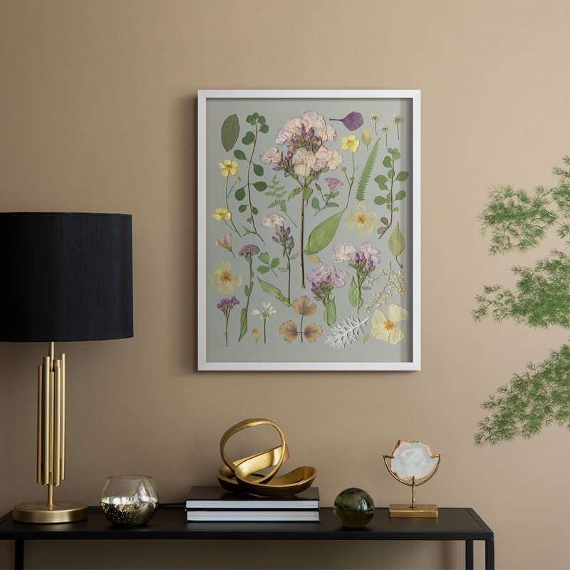 Organic Study I Framed Print - Solid Wood, 15" H x 12" W, White