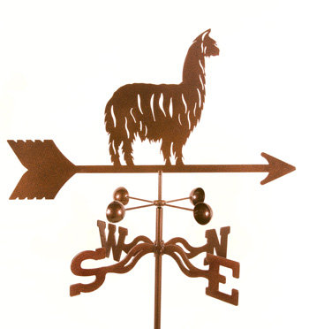 Alpaca/Llama Weathervane Bungalow Rose Mount 
