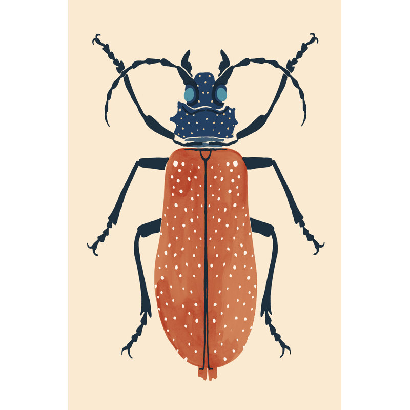 Beetle Bug III - Wrapped Canvas Painting, Wrapped Canvas, 91 cm H x 61 cm W