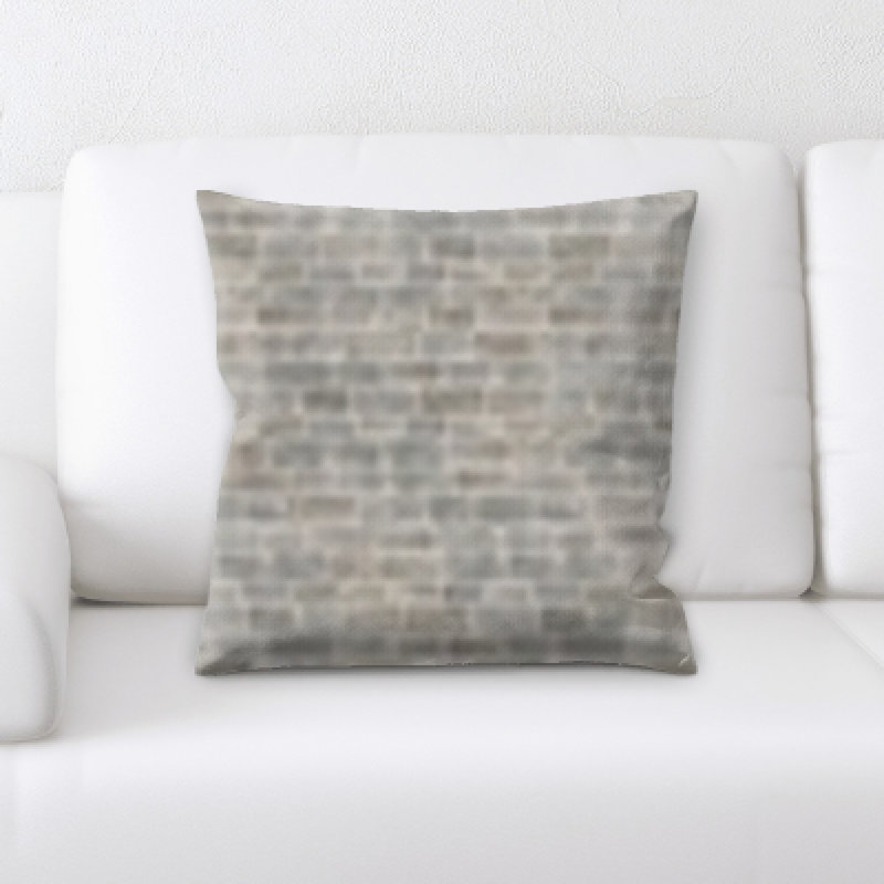 Coussin décoratif à textures de briques Gosnells