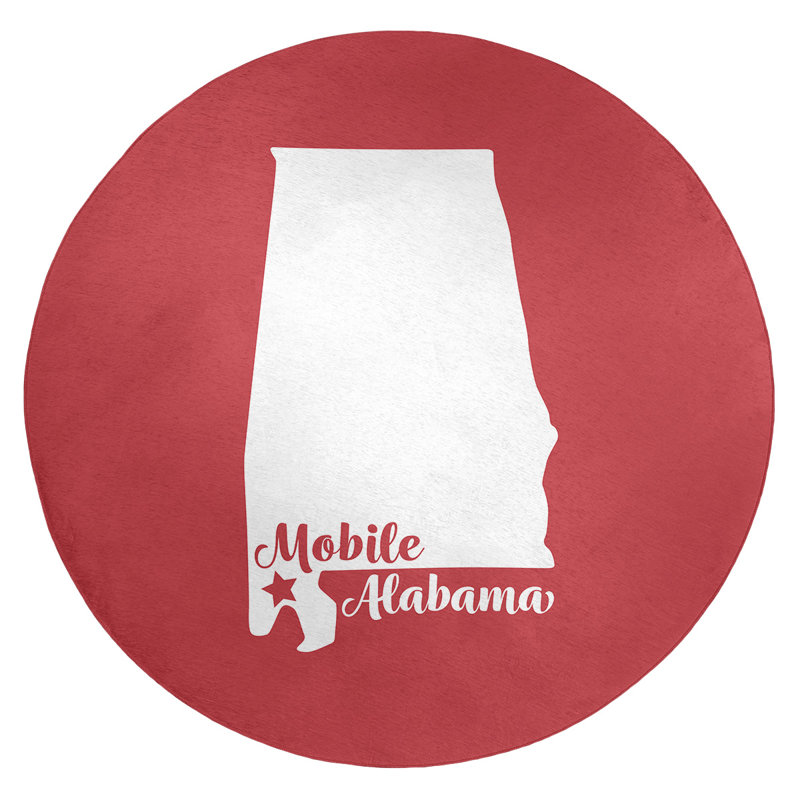 Tapis de poly-chenille en polyester mobile alabama