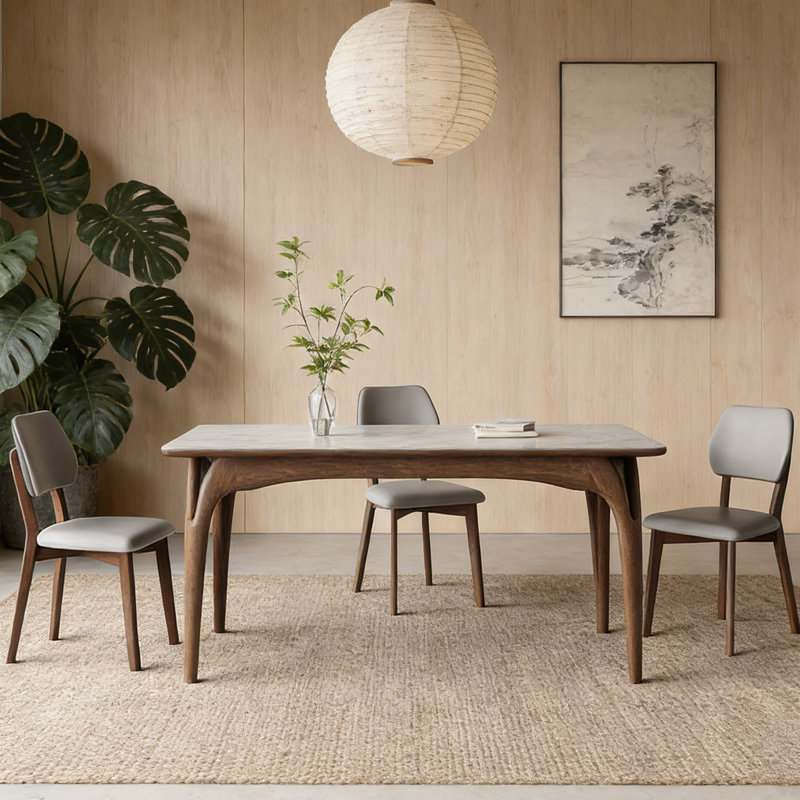 Table de salle à manger moderne et minimaliste, H 29,53 po x L 70,87 po x l 35,43 po