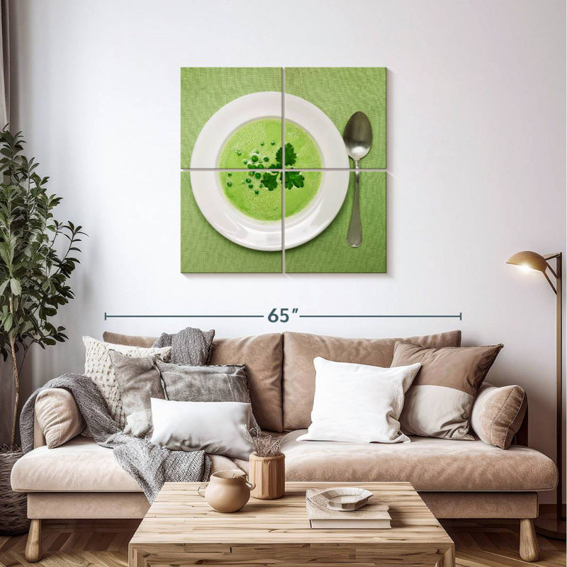 Yarlin Green Pea Soup, 38" H x 38" W
