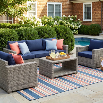 Casey 8 - Person Patio Conversation Set with Cushions
