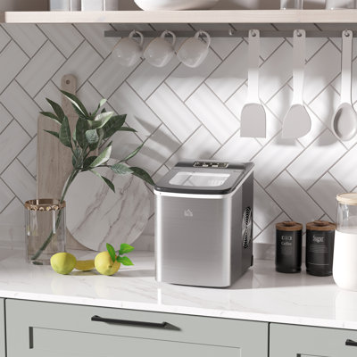 Alta Ice Maker Machine Countertop 9 Cubes in 8 Mins 12KG in 24Hrs Black