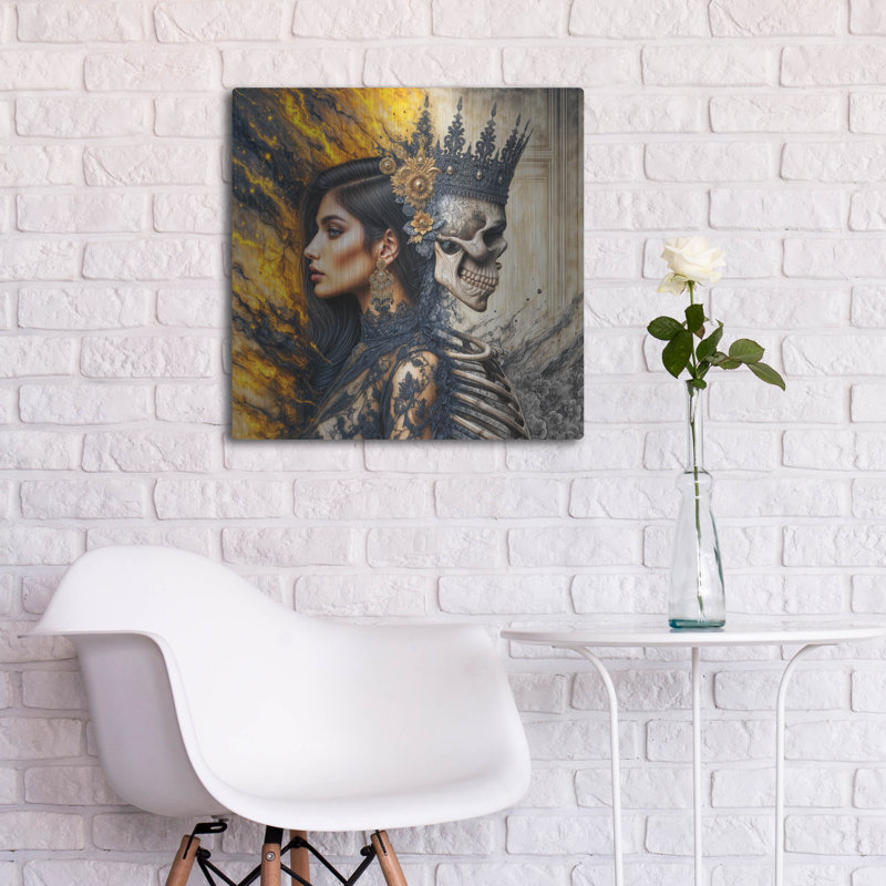  «Side By Side» par Rey Klimt, art mural en métal, H 24 po x l 24 po