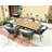 Braylin 6 - Person Wicker Patio Dining Set with Rectangular Table , Cushions Included