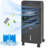 HOMCOM 32" Evaporative Air Cooler With 3.2 Gal Water Tank, 60° Oscillating, 3-In-1 Ice Cooling Fan, Portable Swamp Cooler With Humidifier For Home Office, 3 Modes, 3 Speeds, 12H Timer, Remote, Black-598680702