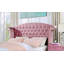 Lit simple tapissier Pink Flannelette-67926781