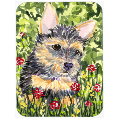 East Urban Home Norwich Terrier Glass Cutting Board