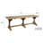 Reclaimed Pine Wood Table with Trussel-603492961
