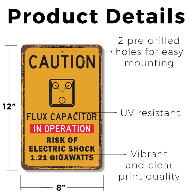 Enseigne de flux en plastique 8 po x 12 po