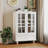 Display Storage Cabinet With Glass Doors Set Of 3