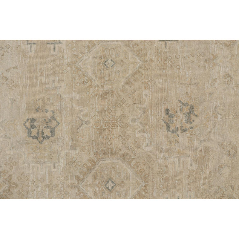 Oushak Hand Knotted Silk Floral Area Rug, Rectangle 10' x 14'