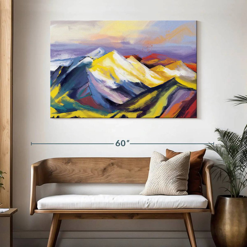 Avery Ridge Abstract Landscape, 32" H x 48" W