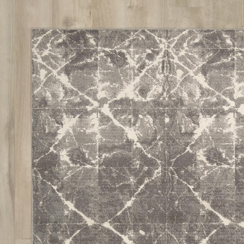 Gradient Viscose Abstract Indoor Rug, Rectangle 5'6" x 8'