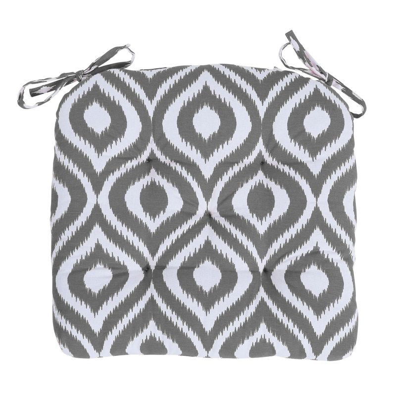 Outdoor 3'' Dining Chair Chair Pad, Gray