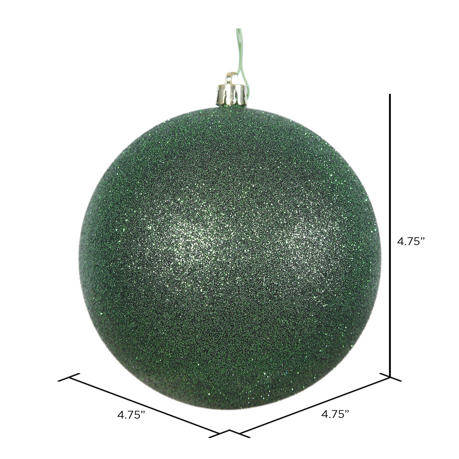 5" Shatterproof Bauble, Emerald