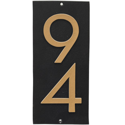 Floating 1-Line Wall Address Plaque