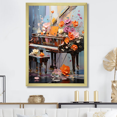 Floral Piano Magic Melody III - Piano, art mural