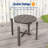  HDPE Small Round Side Table, Sturdy Outdoor Side Table, Weather-Resistant Outdoor End Tables for Patio, Porch, Deck-807496851