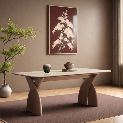 Cave rock plate household dining table
