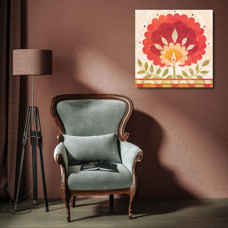 Ikat Bloom II, H 15 po x l 15 po