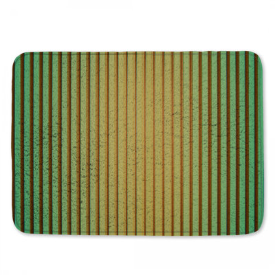 Vertical Striped Pattern Bath Mat