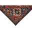 High-Quality Hand-Knotted Red And Navy Area Rug