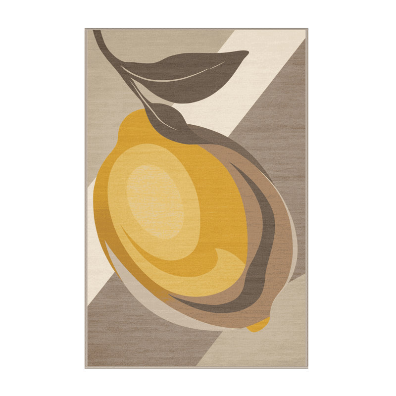 Tapis moderne et contemporain lavable à la machine Wilkerson, 5x8