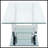 Chrome Rectangular U-Shaped Glass Top Coffee Table