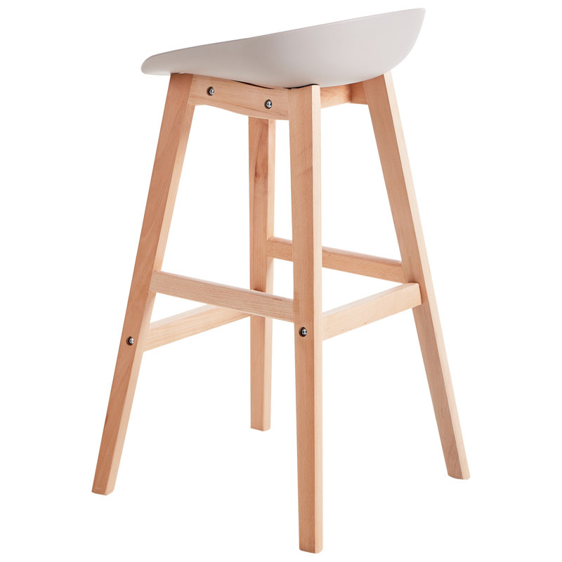 MICCO Counter Stool with Solid Wood Frame