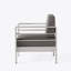 CHAISE CLUB AVEC COUSSIN COMPRIMÉ