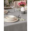 Nappe élégante grise, 61,0 po x 63,0 po | 100% polyester, lavable à la machine, repassage à basse température | Parfait pour la salle à manger, les mariages et les événements spéciaux | Conception résistante aux taches et durable-114282700-114282704-114282707