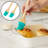 2 Piece Set Bamboo Silicone Teal Blue Basting Brush - 9" Long