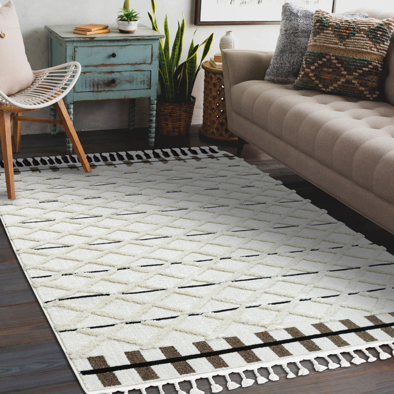Anguilla Geometric Area Rug, Rectangular 80 x 150cm